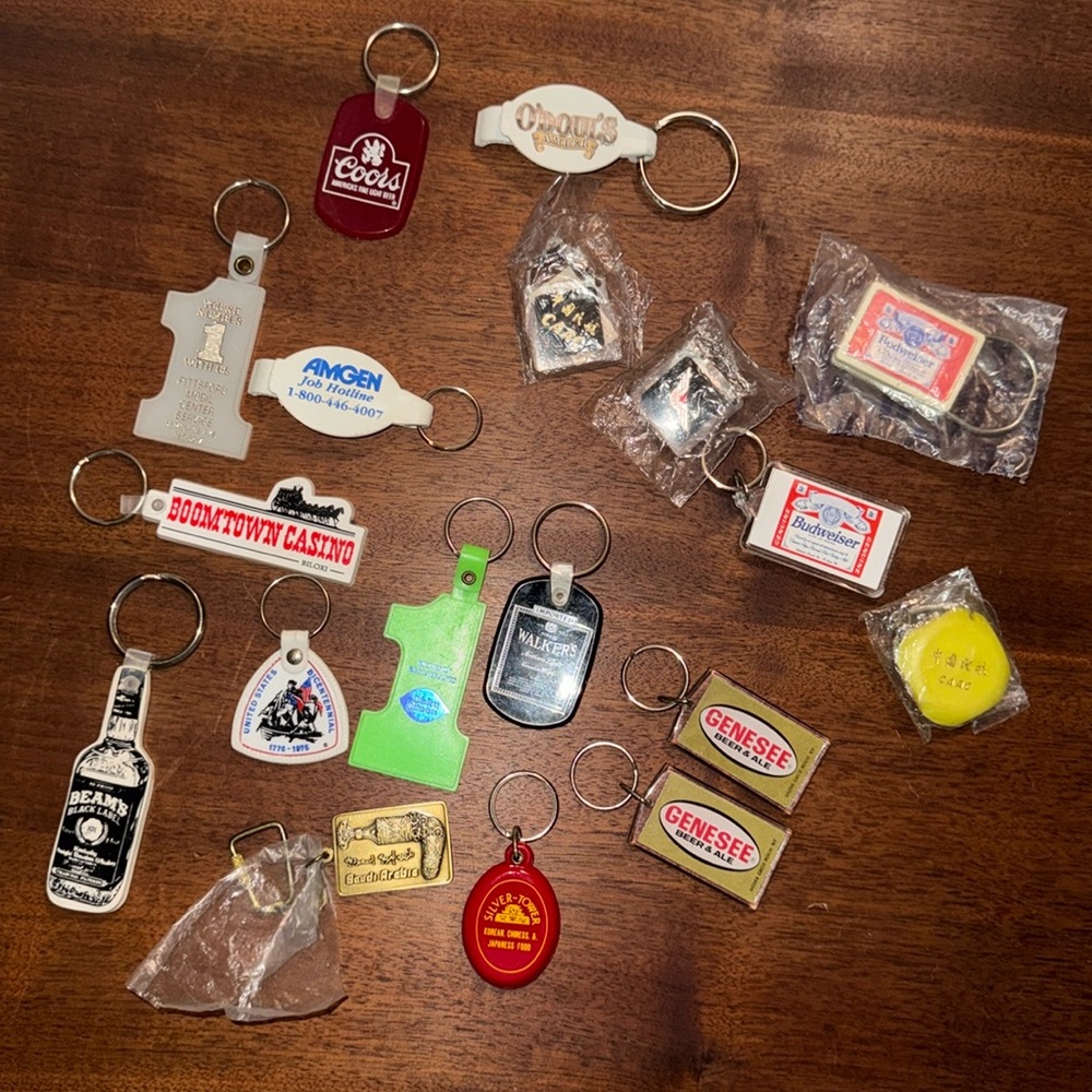 Vintage Keychain Bundle of 18